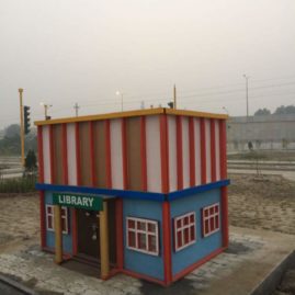 Miniature model of library, v.p.verma, artshelvez