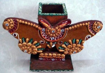 Pen stand butterfly, handicraft renu jindal